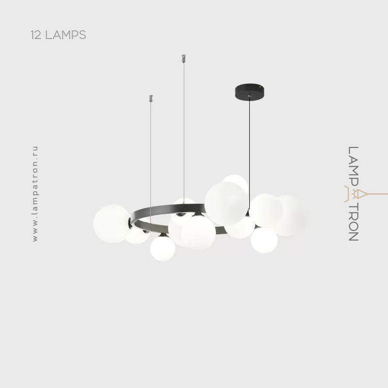 IDAR Ring Chandelier by Lampadom - ambient shot