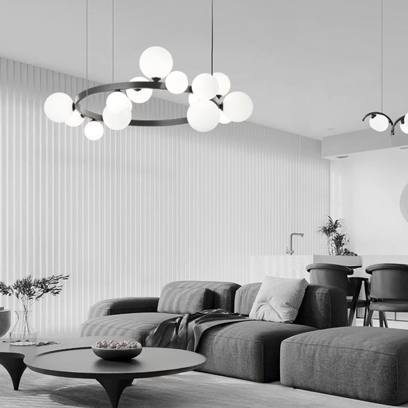 IDAR Ring Chandelier by Lampadom - side view