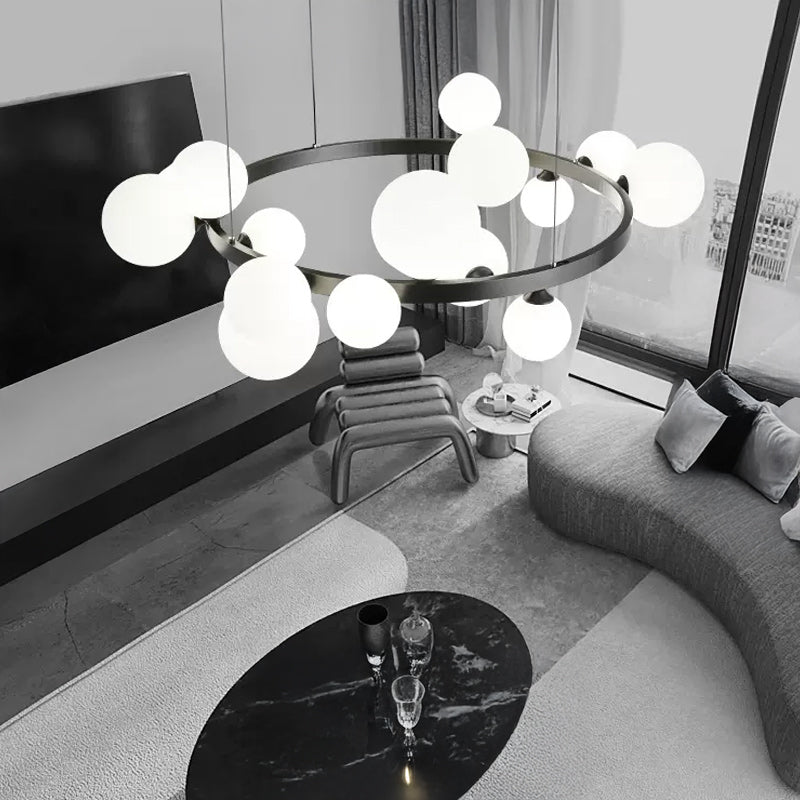 IDAR Ring Chandelier by Lampadom - ambient shot