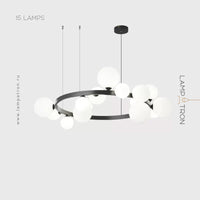 IDAR Ring Chandelier by Lampadom - top view