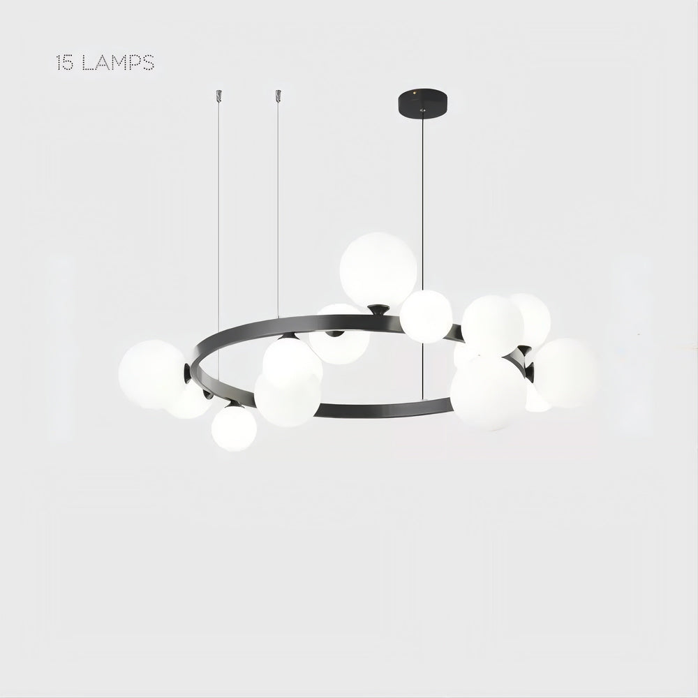 IDAR Ring Chandelier by Lampadom - close-up