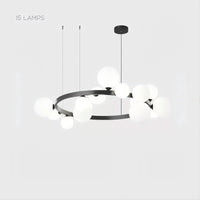 IDAR Ring Chandelier by Lampadom - close-up