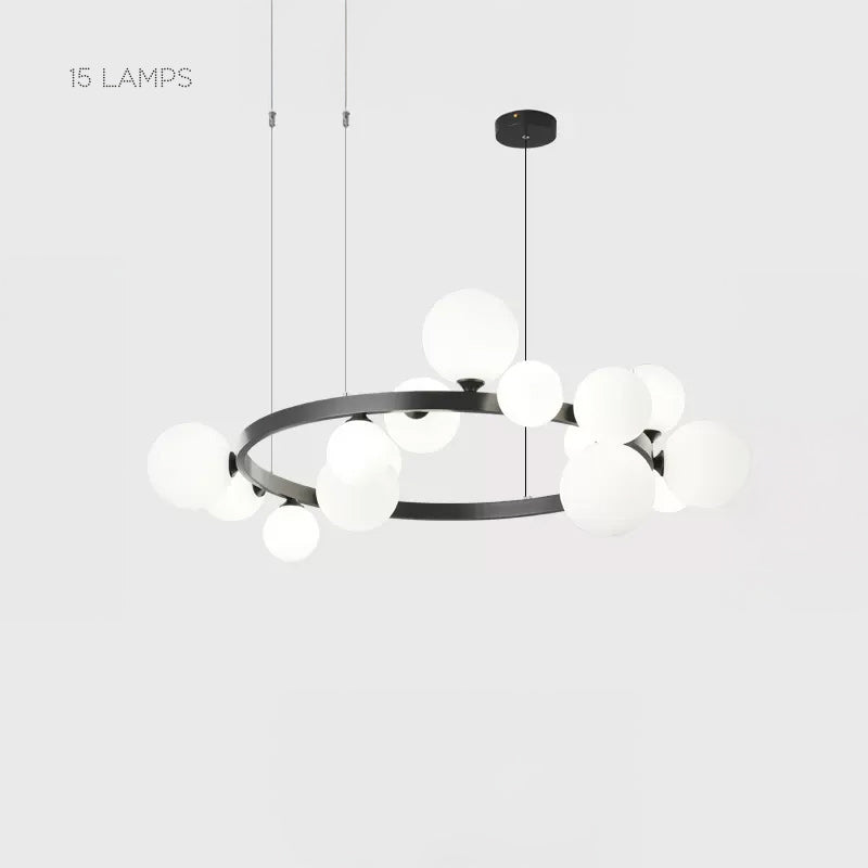 IDAR Ring Chandelier by Lampadom - detail view