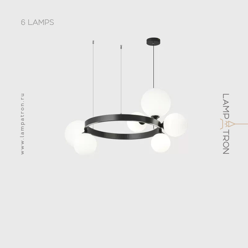 IDAR Ring Chandelier by Lampadom - detail view
