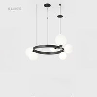 IDAR Ring Chandelier by Lampadom - angle view
