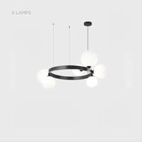 IDAR Ring Chandelier by Lampadom - top view