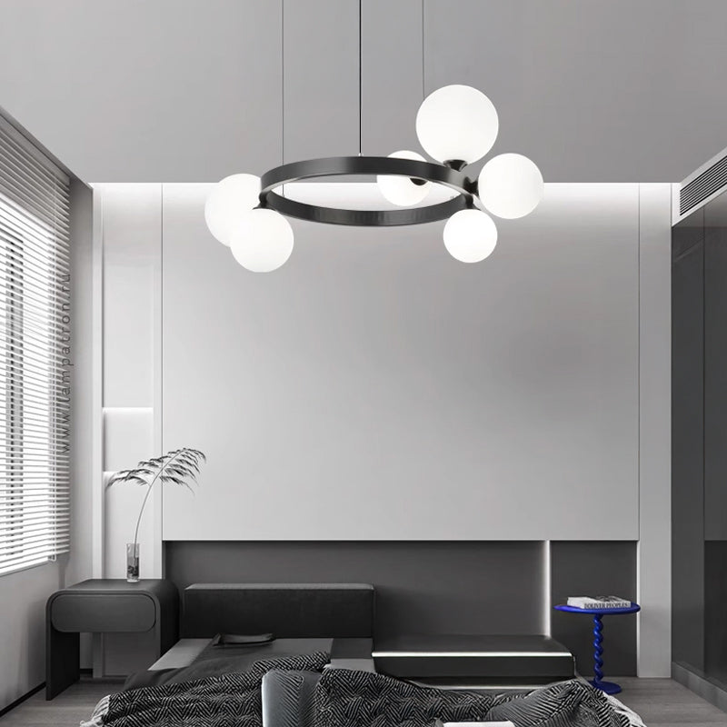 IDAR Ring Chandelier by Lampadom - close-up