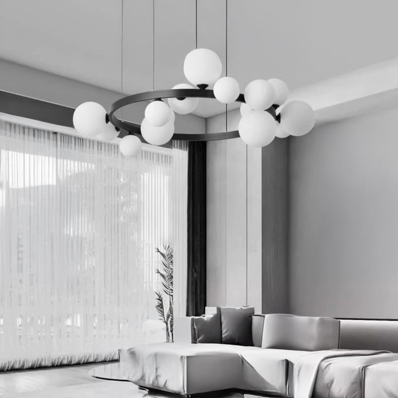 IDAR Ring Chandelier by Lampadom - scale reference