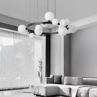 IDAR Ring Chandelier by Lampadom - scale reference