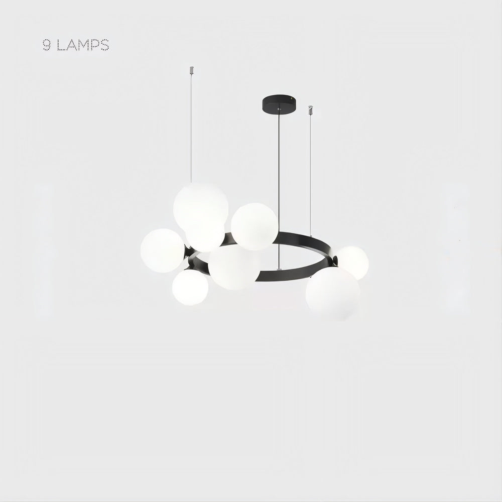 IDAR Ring Chandelier by Lampadom - angle view