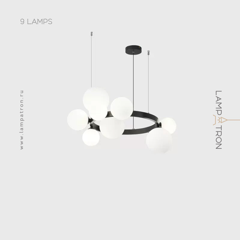 IDAR Ring Chandelier by Lampadom - scale reference