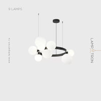 IDAR Ring Chandelier by Lampadom - scale reference