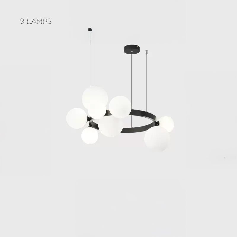 IDAR Ring Chandelier by Lampadom - side view