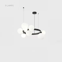 IDAR Ring Chandelier by Lampadom - side view