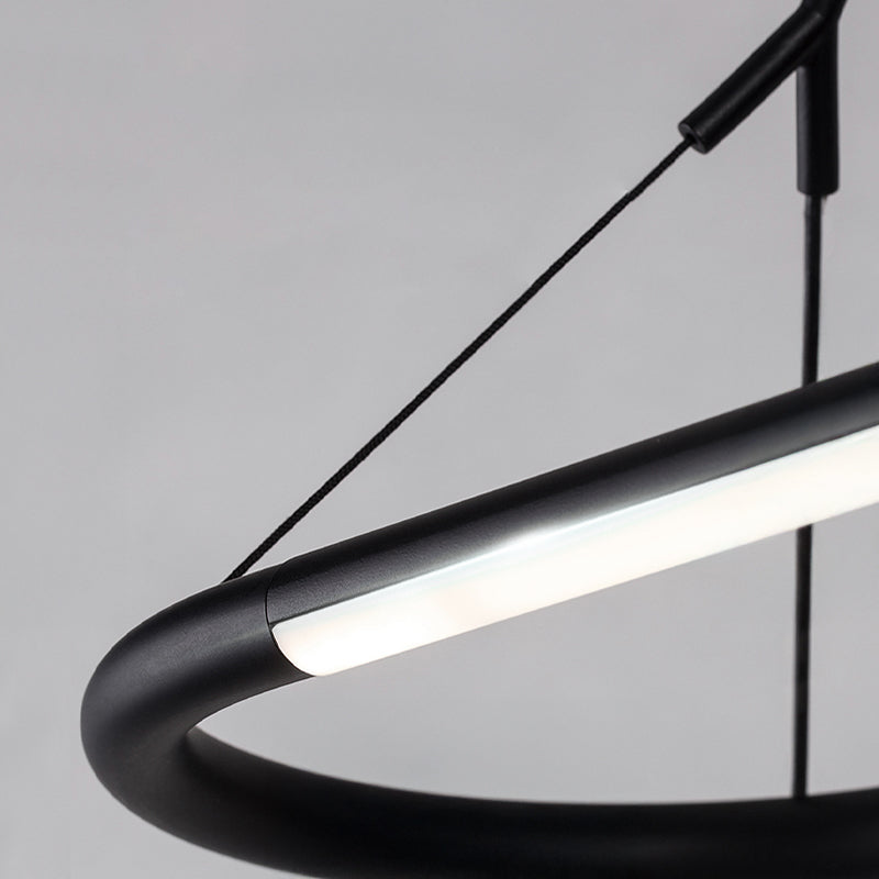 IDON Linear Chandelier by Lampadom - angle view