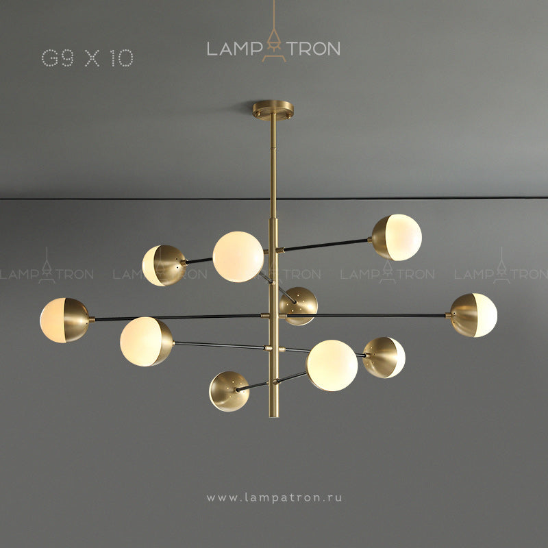 ILVA Chandelier by Lampadom - side view