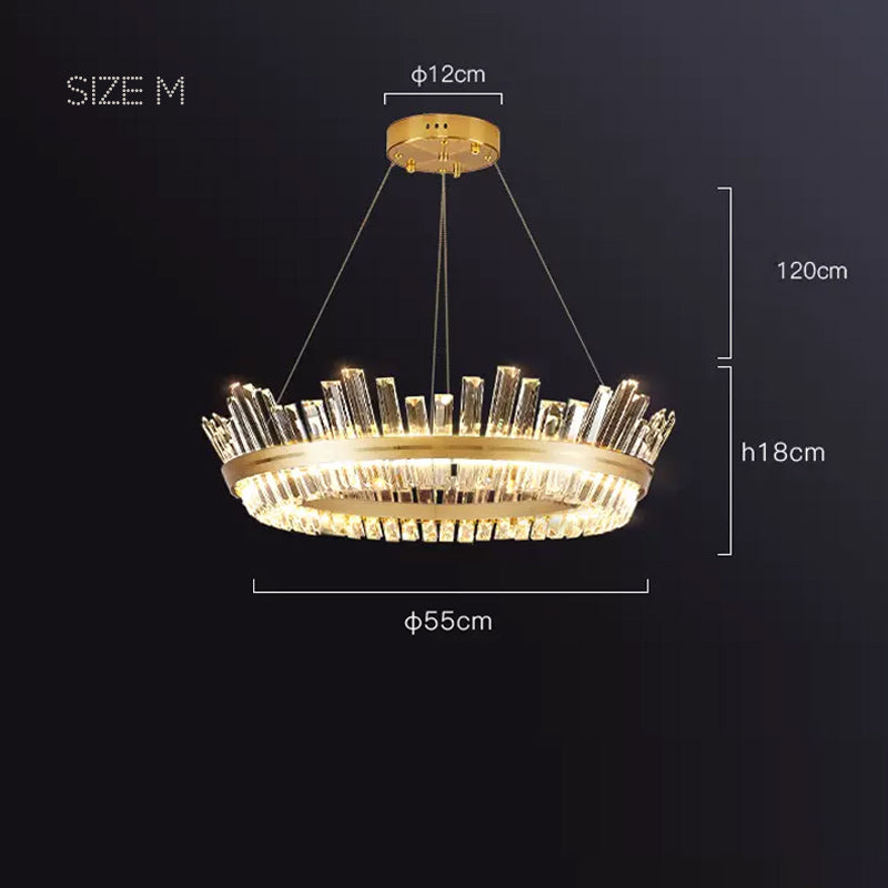 IMPERIUM Ring Chandelier by Lampadom - angle view