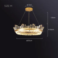 IMPERIUM Ring Chandelier by Lampadom - angle view