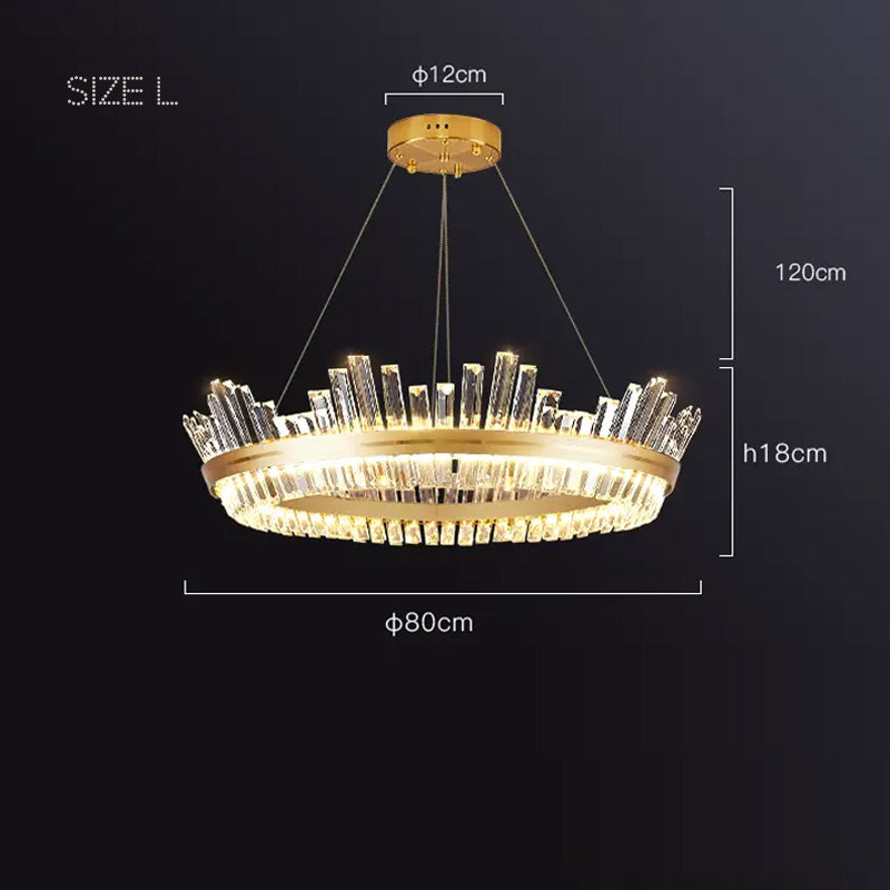 IMPERIUM Ring Chandelier by Lampadom - side view