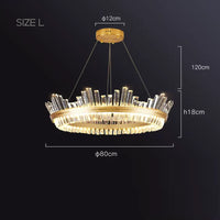 IMPERIUM Ring Chandelier by Lampadom - side view