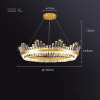 IMPERIUM Ring Chandelier by Lampadom - close-up