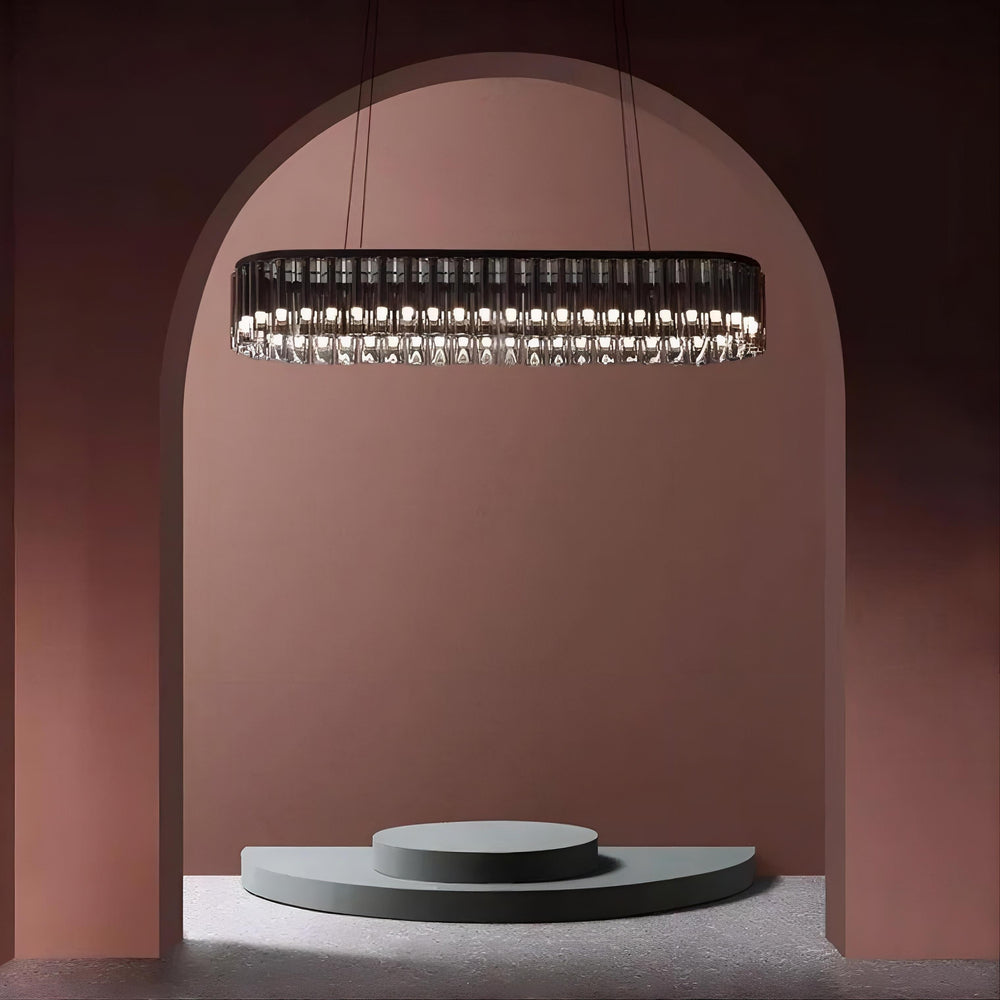 IMRE Linear Chandelier by Lampadom - side view