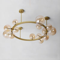 IONA C WIDE Ceiling Chandelier by Lampadom - side view