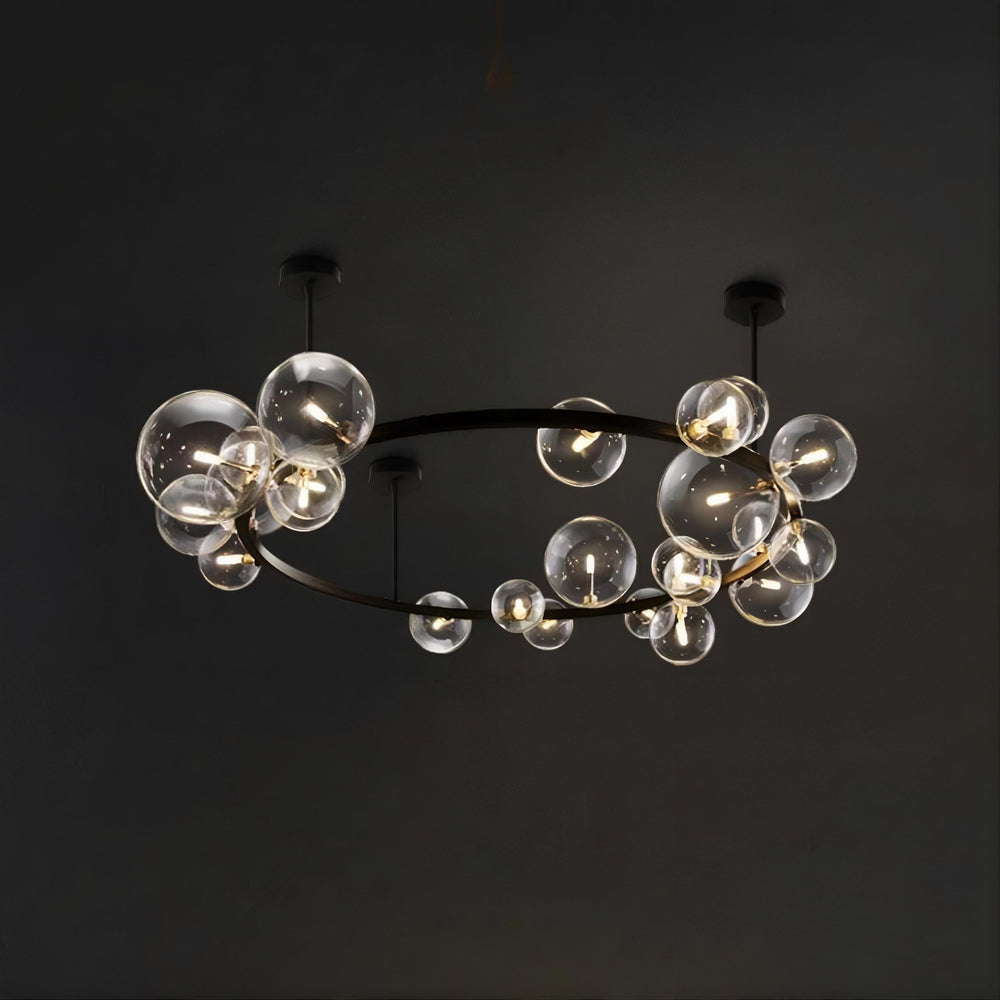 IONA C WIDE Ceiling Chandelier by Lampadom - side view