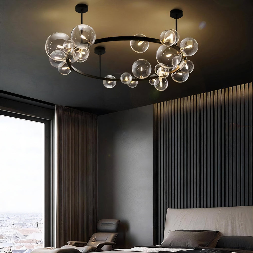 IONA C WIDE Ceiling Chandelier by Lampadom - close-up