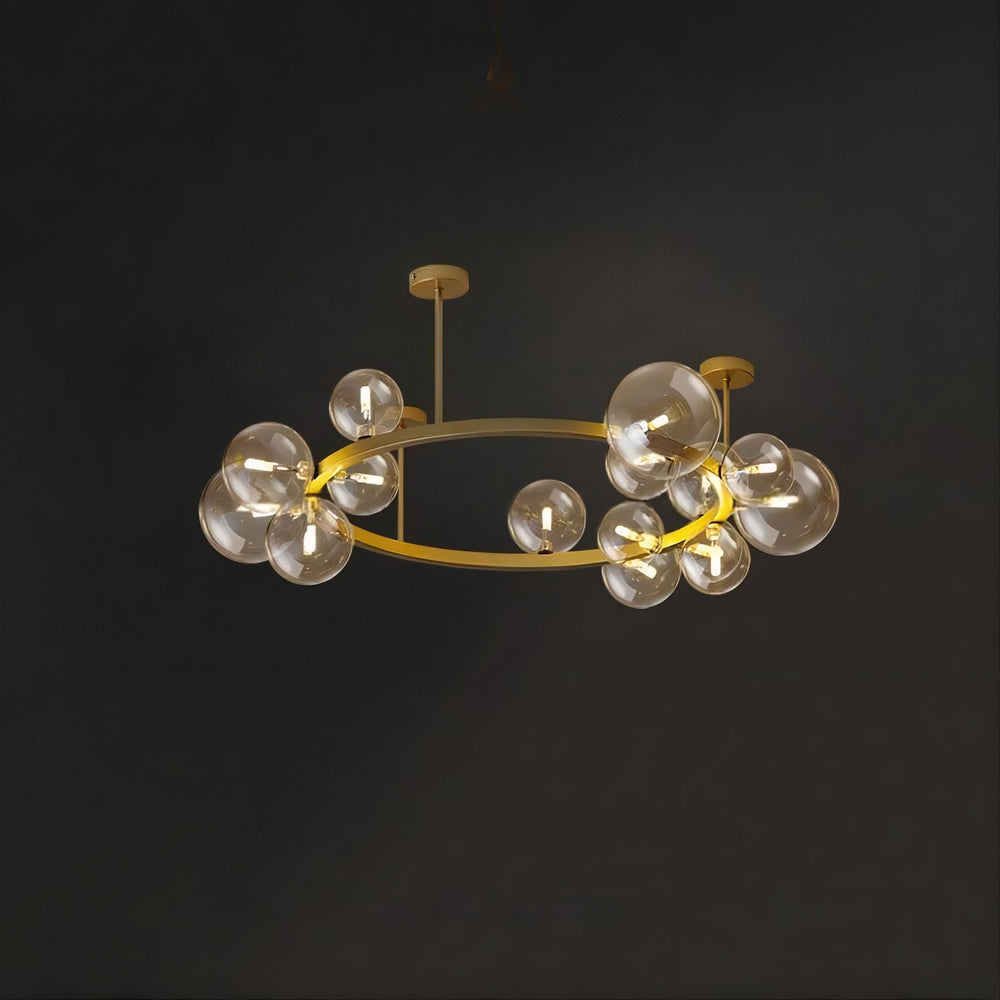 IONA C WIDE Ceiling Chandelier by Lampadom - angle view