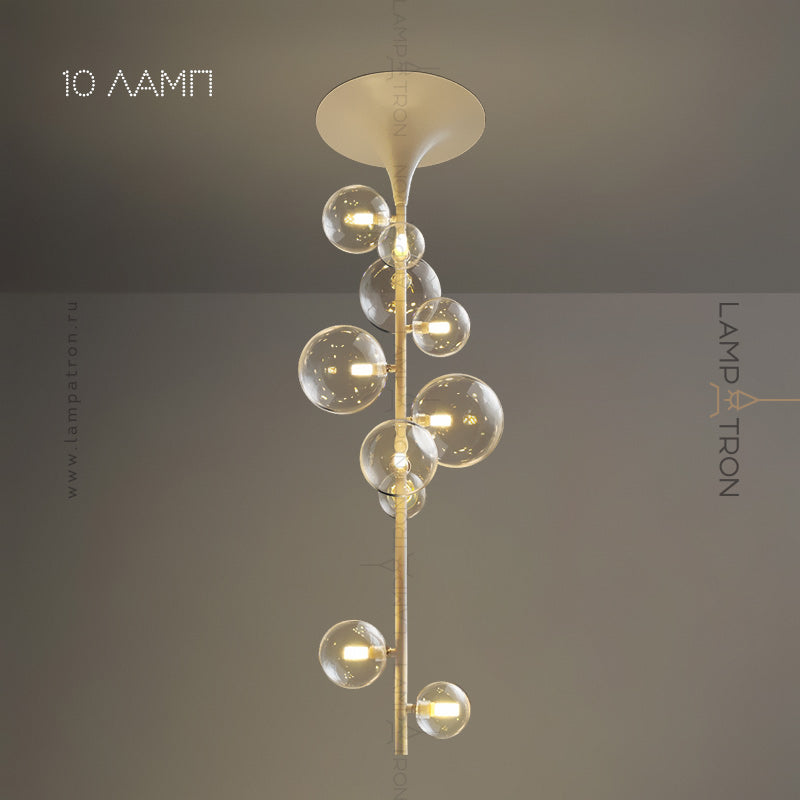 IONA LINE Ceiling Chandelier by Lampadom - detail view