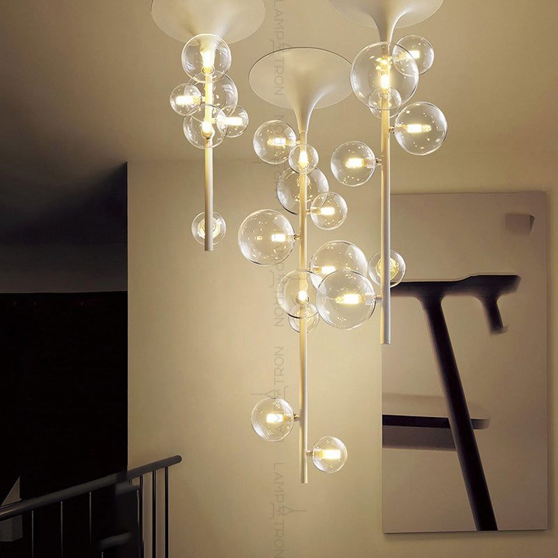 IONA LINE Ceiling Chandelier by Lampadom - top view