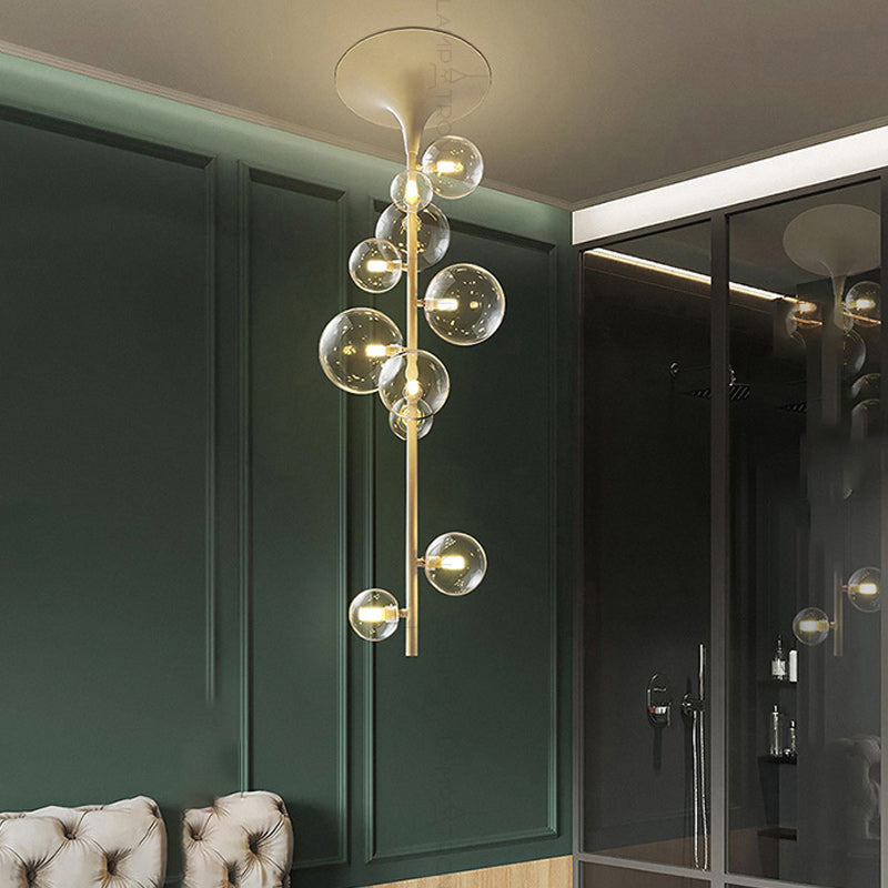 IONA LINE Ceiling Chandelier by Lampadom - scale reference