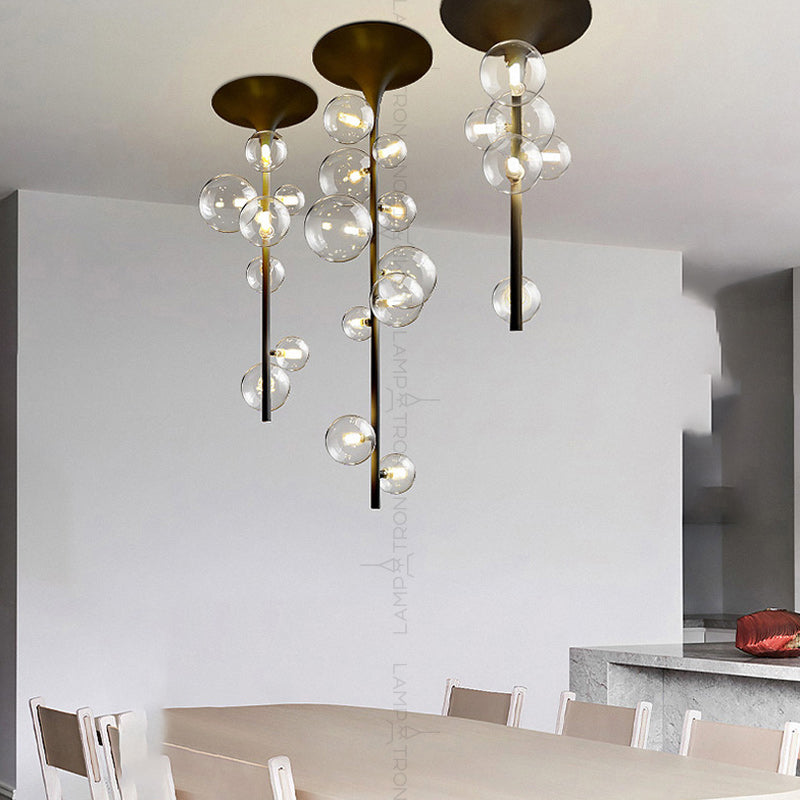 IONA LINE Ceiling Chandelier by Lampadom - close-up