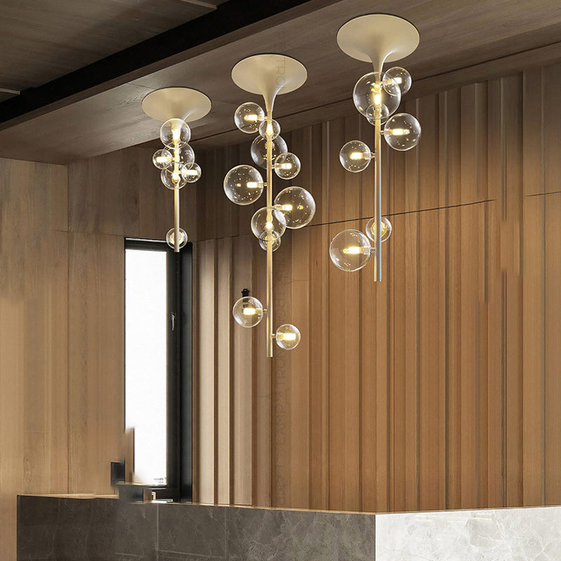 IONA LINE Ceiling Chandelier by Lampadom - side view