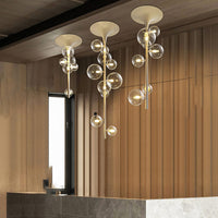 IONA LINE Ceiling Chandelier by Lampadom - side view