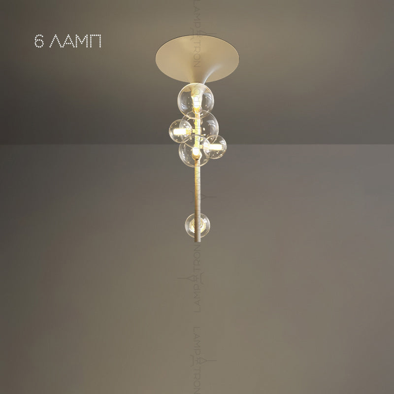 IONA LINE Ceiling Chandelier by Lampadom - angle view