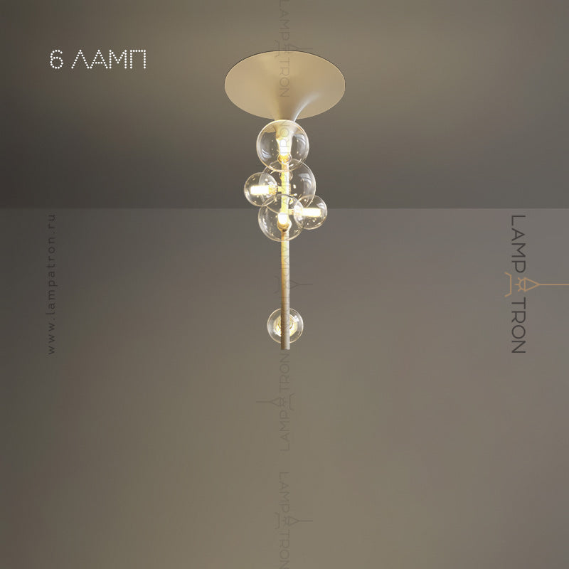 IONA LINE Ceiling Chandelier by Lampadom - top view