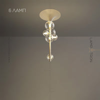 IONA LINE Ceiling Chandelier by Lampadom - top view