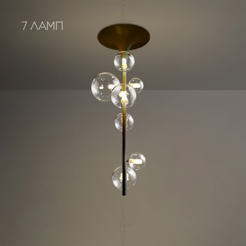 IONA LINE Ceiling Chandelier by Lampadom - scale reference