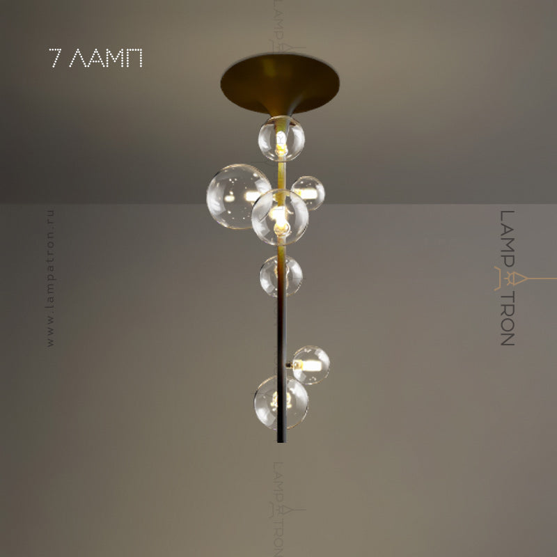 IONA LINE Ceiling Chandelier by Lampadom - angle view