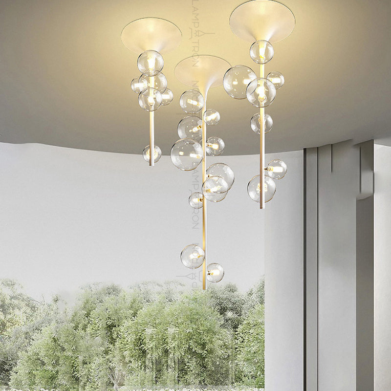 IONA LINE Ceiling Chandelier by Lampadom - close-up