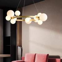 IONA MARBLE Ring Chandelier by Lampadom - ambient shot