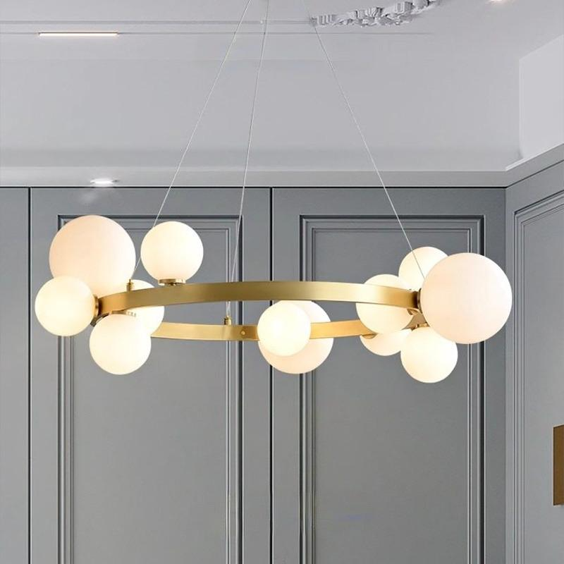 IONA MARBLE Ring Chandelier by Lampadom - detail view
