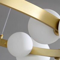 IONA MARBLE Ring Chandelier by Lampadom - top view