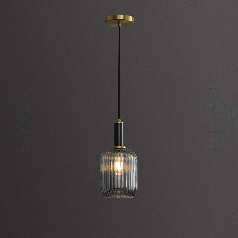 IRIS BLACK Pendant by Lampadom - side view