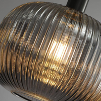 IRIS BLACK Pendant by Lampadom - top view