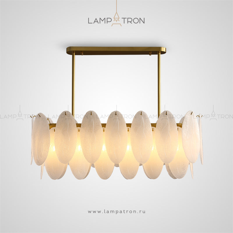 ISIDORA Linear Chandelier by Lampadom - close-up