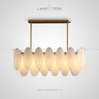 ISIDORA Linear Chandelier by Lampadom - close-up