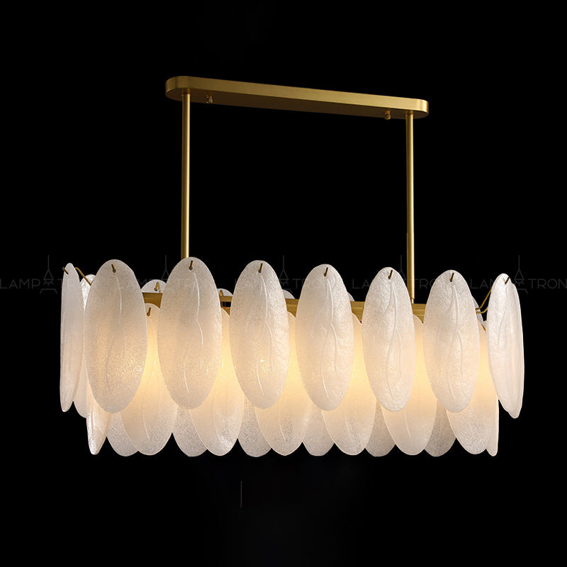 ISIDORA Linear Chandelier by Lampadom - side view